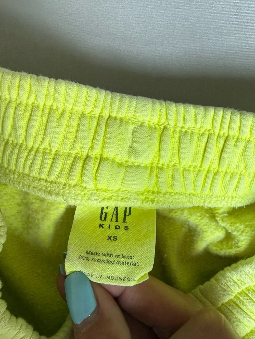 GAP Neon Yellow Athletic Drawstring boy Shorts size XS 5